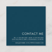 Carte De Visite Carré Protection des animaux Empreintes de pattes (Dos)