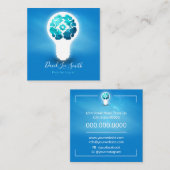 Carte De Visite Carré Psychologue / Neurologue (Devant / Derrière)