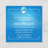 Carte De Visite Carré Psychologue / Neurologue (Dos)