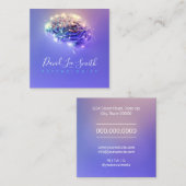 Carte De Visite Carré Psychologue / Neurologue (Devant / Derrière)