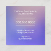 Carte De Visite Carré Psychologue / Neurologue (Dos)