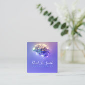 Carte De Visite Carré Psychologue / Neurologue (Debout devant)