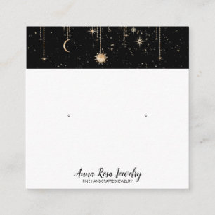 Carte De Visite Carré *~* QR Boucles d'oreilles pour bijoux célestes de