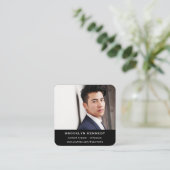 Carte De Visite Carré QR Code Suivez-moi Contenu Créateur Influenceur Ph (Debout devant)