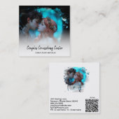 Carte De Visite Carré *~* QR Couples mariés Counseling AP55 Angels (Devant / Derrière)