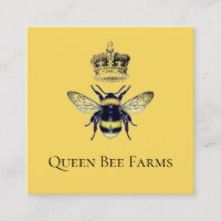 Queen Bee Crown Farm Apiary Jaune Or