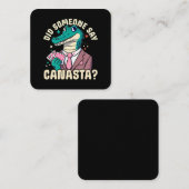 Carte De Visite Carré Quelqu'Un A Dit Canasta (Devant / Derrière)