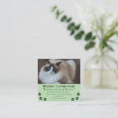 Carte De Visite Carré Ragdoll Cattery Customizable Cat Breeder (Debout devant)