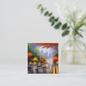 Carte De Visite Carré Rainy Day Graphic (Debout devant)