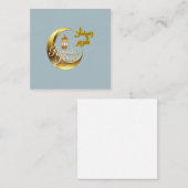 Carte De Visite Carré Ramadan Kareem (Devant / Derrière)