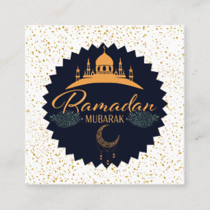 CARTE DE VISITE CARRÉ RAMADAN MUBARAK 2