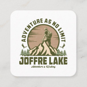 Carte De Visite Carré Randonnée rétro au lac Joffre
