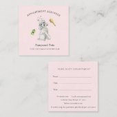 Carte De Visite Carré Rappel de rendez-vous du marionnettiste (Devant / Derrière)