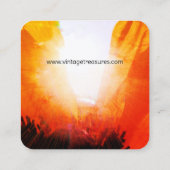 Carte De Visite Carré Rayon solaire (Dos)