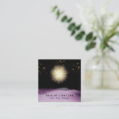 Carte De Visite Carré *~* Rayons de guérison légère Étoiles d'énergie Un (Debout devant)
