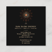 Carte De Visite Carré *~* Rayons Solaires Cosmiques Étoiles De Luminosit (Dos)