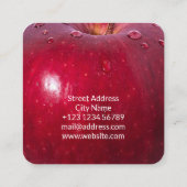 Carte De Visite Carré Regard de faux d'Apple (Dos)