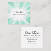 Carte De Visite Carré *~* Reiki Energy Healing Rays Light Worker (Devant / Derrière)