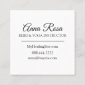Carte De Visite Carré *~* Reiki Energy Healing Rays Light Worker (Dos)