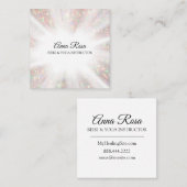 Carte De Visite Carré *~* Reiki Energy Healing Rays Light Worker (Devant / Derrière)