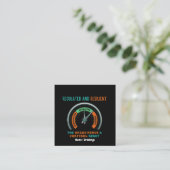 Carte De Visite Carré Réinitialisation du cortisol du nerf vague régulé  (Debout devant)