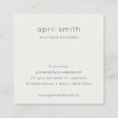 Carte De Visite Carré Remise sur le Merci de feuillage feuillus Abstrait (Dos)