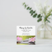 Carte De Visite Carré Rendez-vous de massothérapeute tendance (Debout devant)