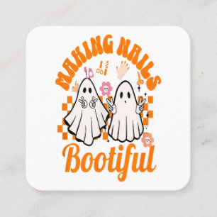 Carte De Visite Carré rendre les ongles bootiful halloween