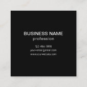 Carte De Visite Carré Répétition d'image, de conception ou de logo d'ent (Dos)