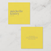 Carte De Visite Carré Réseau professionnel moderne et à la mode (Devant / Derrière)