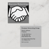 Carte De Visite Carré Réseautage d'entreprise moderne (Devant / Derrière)