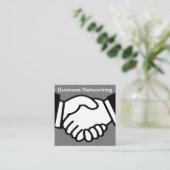 Carte De Visite Carré Réseautage d'entreprise moderne (Debout devant)