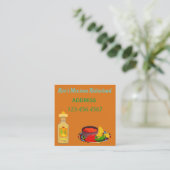 Carte De Visite Carré Restaurant mexicain (Debout devant)