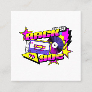 Carte De Visite Carré Retour aux années 90 (1)