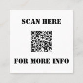 Carte De Visite Carré Retrait de neige entreprise Ajouter votre logo per (Dos)