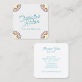 Carte De Visite Carré Retro Baker (Devant / Derrière)