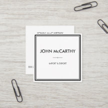 Rétro Noir Blanc Professionnel Élégant Minimaliste