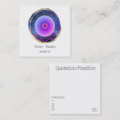 Carte De Visite Carré Rêve zen - mandala peint (Devant / Derrière)