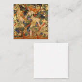 Carte De Visite Carré Robert Burns - La Chasse (Diana Et Ses Nymphes) (Devant / Derrière)