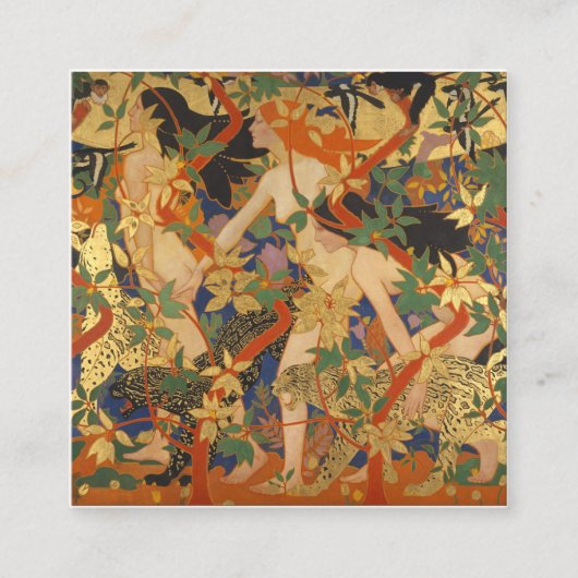 Carte De Visite Carré Robert Burns - La Chasse (Diana Et Ses Nymphes) (Devant)