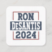 Carte De Visite Carré Ron DeSantis 2024 (Devant)