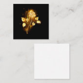 Carte De Visite Carré Rose d'or ( rose d'or ) (Devant / Derrière)