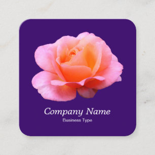 Carte De Visite Carré Rose rose - violet profond