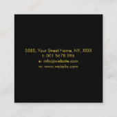 Carte De Visite Carré Roue de l'Hécate et des Lunes (Dos)