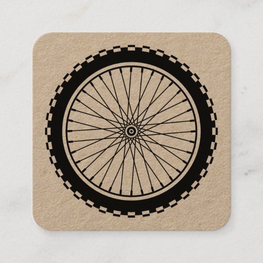Carte De Visite Carré Roue VTT (Devant)