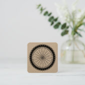 Carte De Visite Carré Roue VTT (Debout devant)