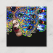 Carte De Visite Carré RUBY EPHÉMERAL / Salon de beauté, Spa, maquilleur (Dos)