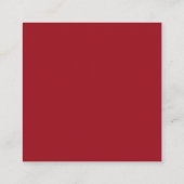 Carte de visite Carré Ruby Red (Dos)