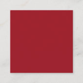 Carte de visite Carré Ruby Red (Devant)