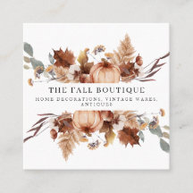 Rustique Automne Automne Citrouille Floral Feuille